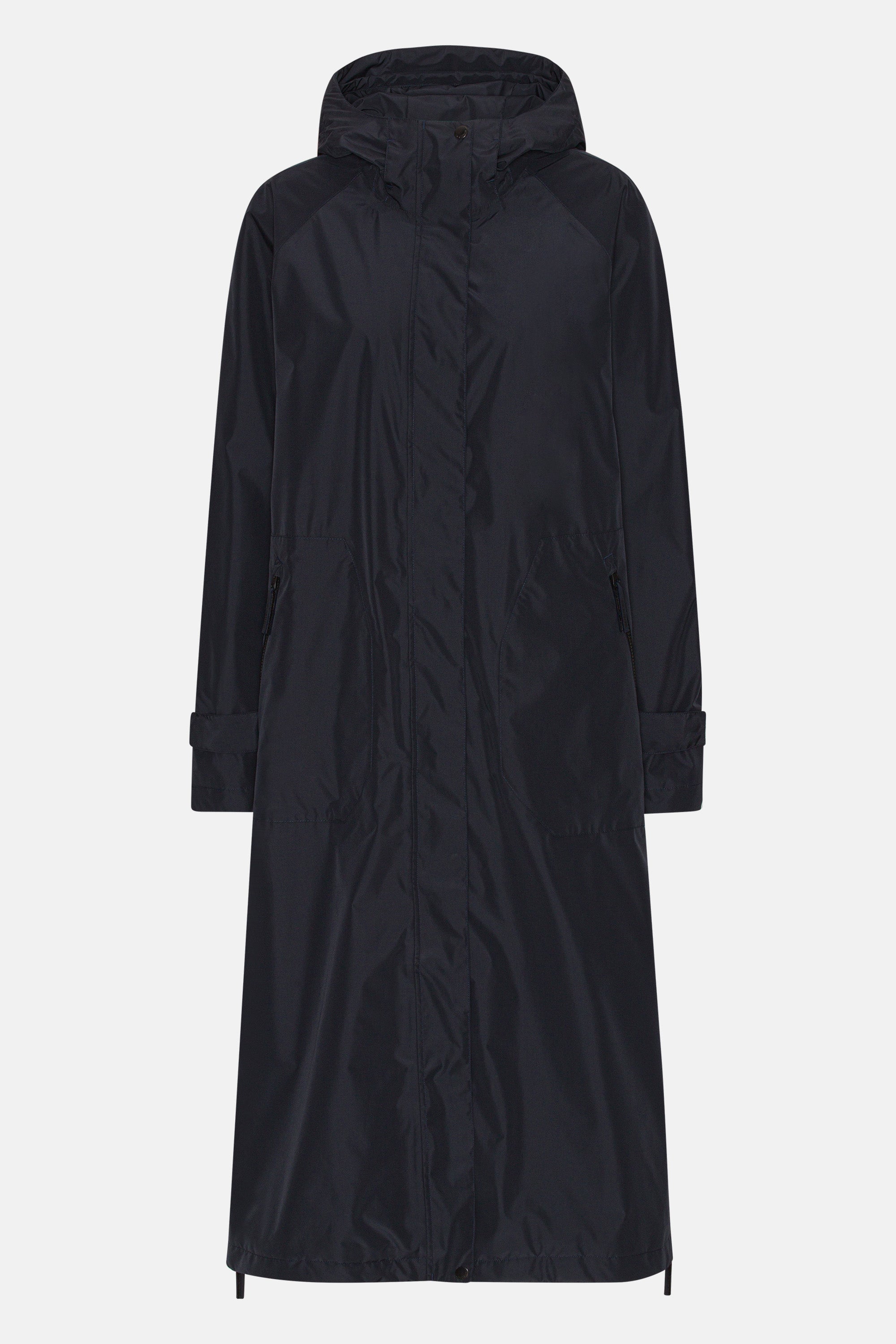 Ilse Jacobsen Hornbæk Rain Eco Finished long Raincoat Raincoat 660 Dark Indigo